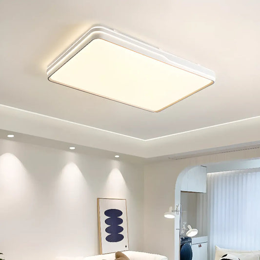 Dimmable LED Flush Ceiling Light for Living Room With Shade