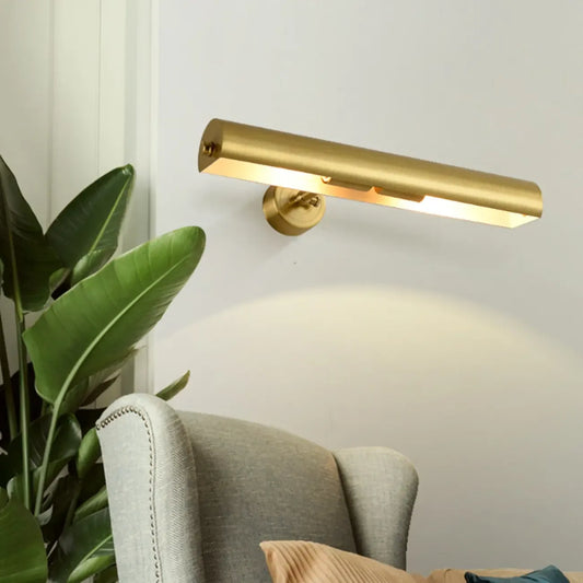 Modern Vintage Small Copper Gold Bath Vanity Light