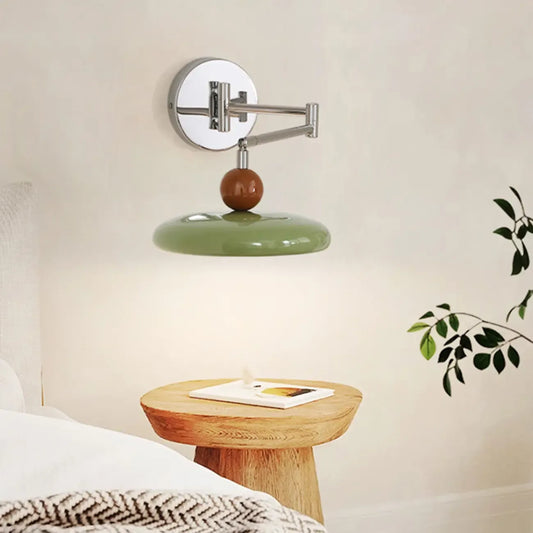 Indoor Swing Arm Wall Light with Metal Finish