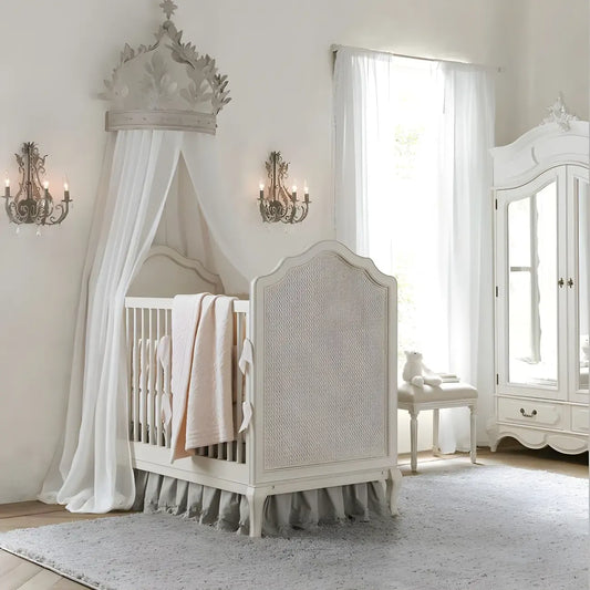 Mid-Century Ornate Vintage Candelabra Crystal Wall Sconce