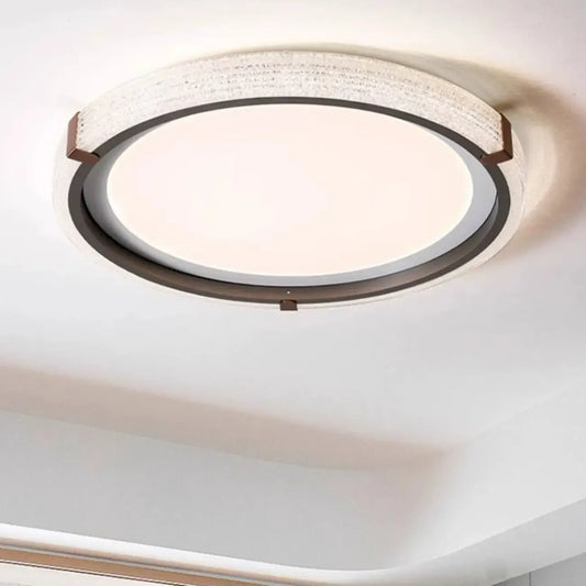 Dimmable White Flush Mount LED Ceiling Light for Living Room
