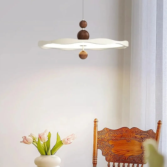 Dimmable White Round Hanging Pendant Light for Kitchen Island