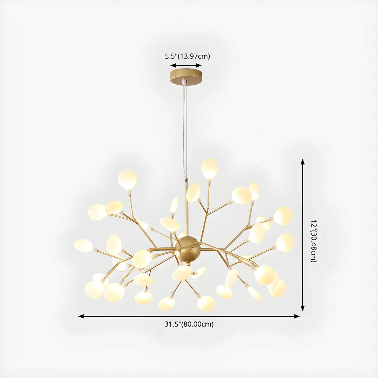 Geometric Modern Sputnik Starburst Chandelier