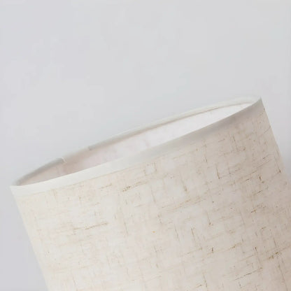 Rustic Round Wooden Table Lamp for Bedroom