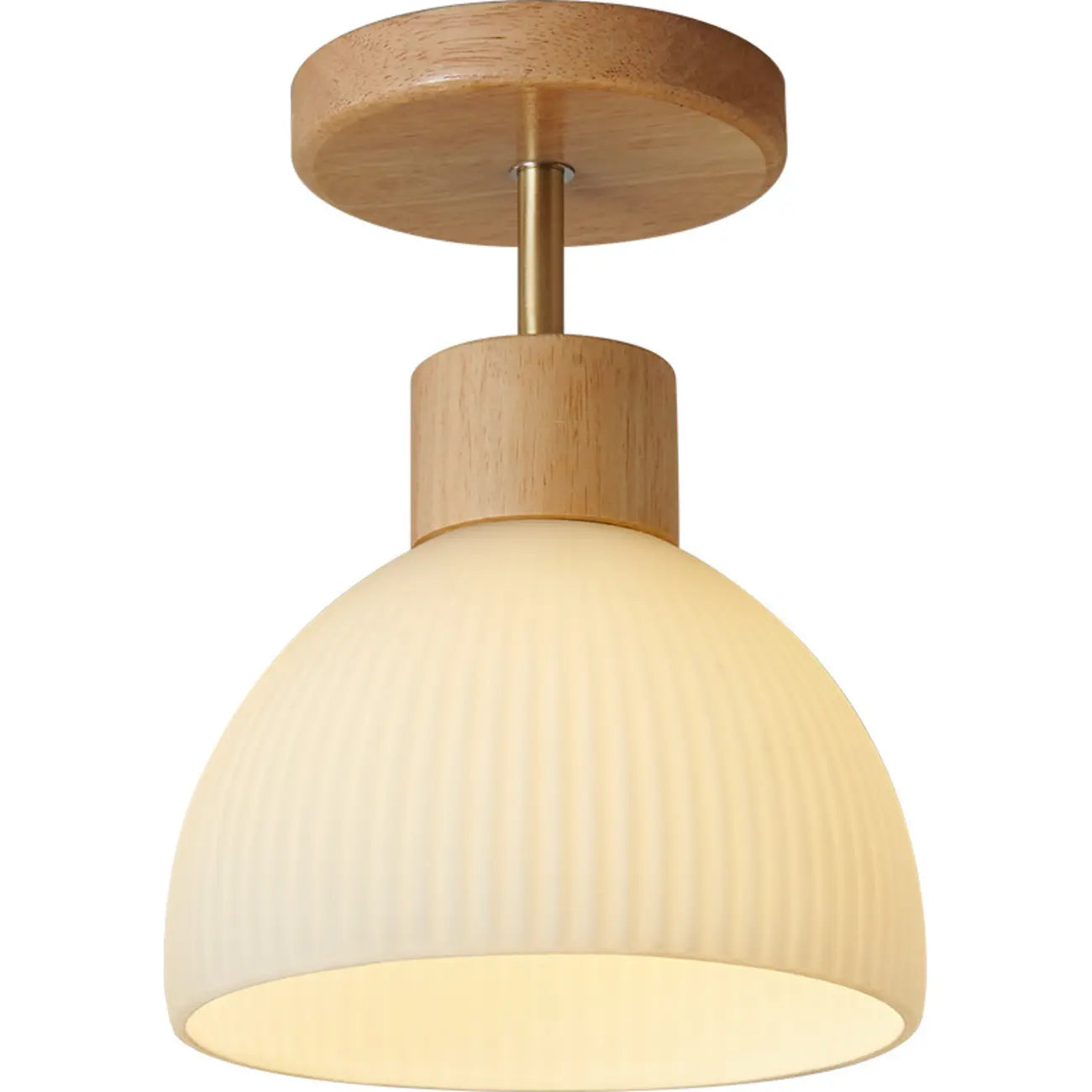 Modern Bowl LED Semi Flush Ceiling Light for Living Space