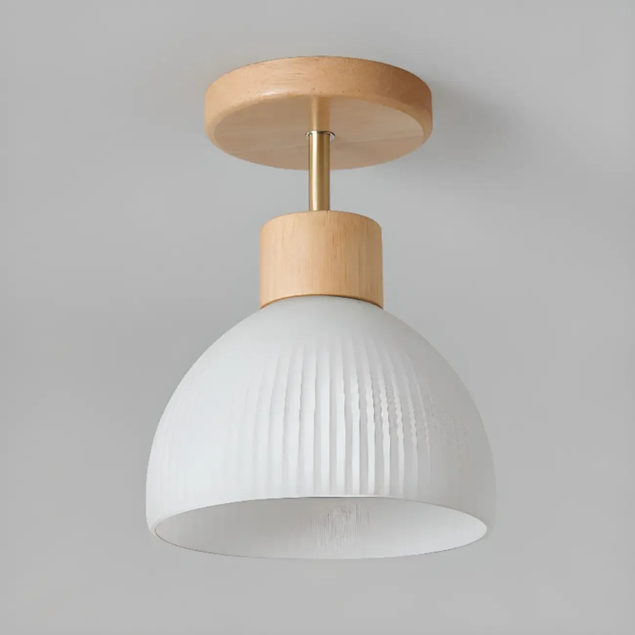 Modern Bowl LED Semi Flush Ceiling Light for Living Space