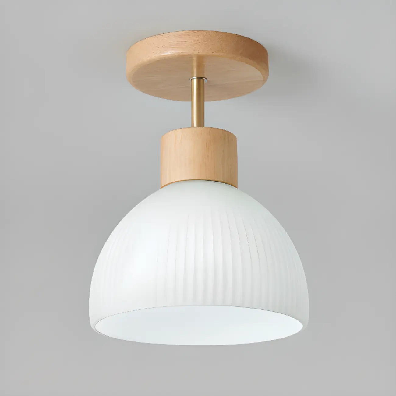 Modern Bowl LED Semi Flush Ceiling Light for Living Space