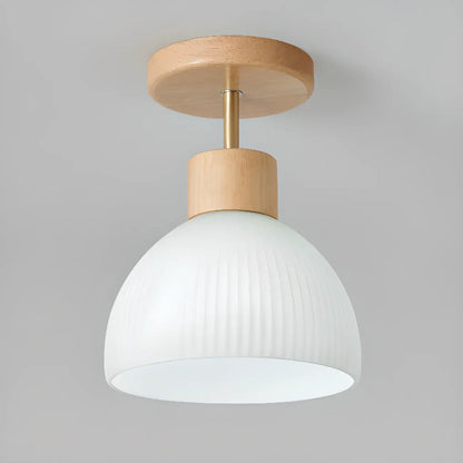 Modern Bowl LED Semi Flush Ceiling Light for Living Space
