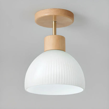 Modern Bowl LED Semi Flush Ceiling Light for Living Space