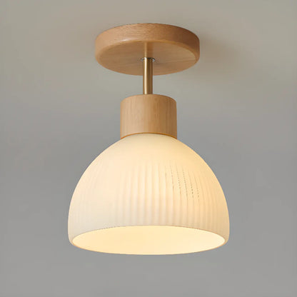 Modern Bowl LED Semi Flush Ceiling Light for Living Space
