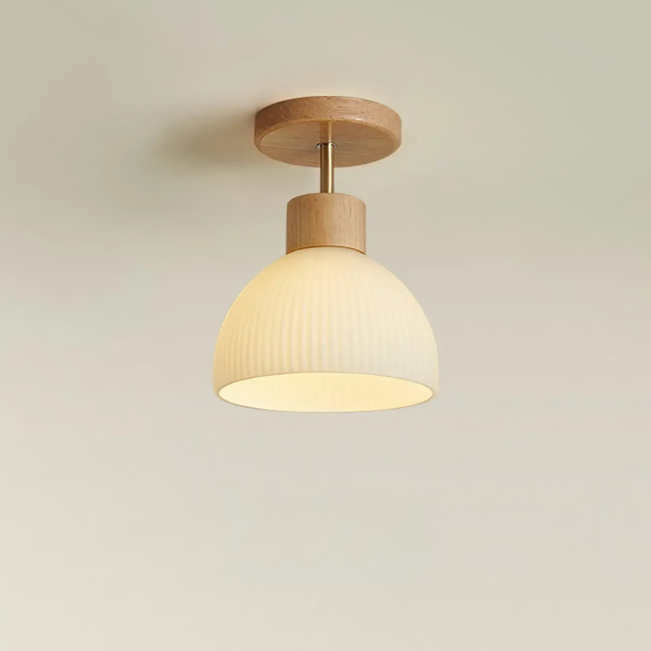 Modern Bowl LED Semi Flush Ceiling Light for Living Space