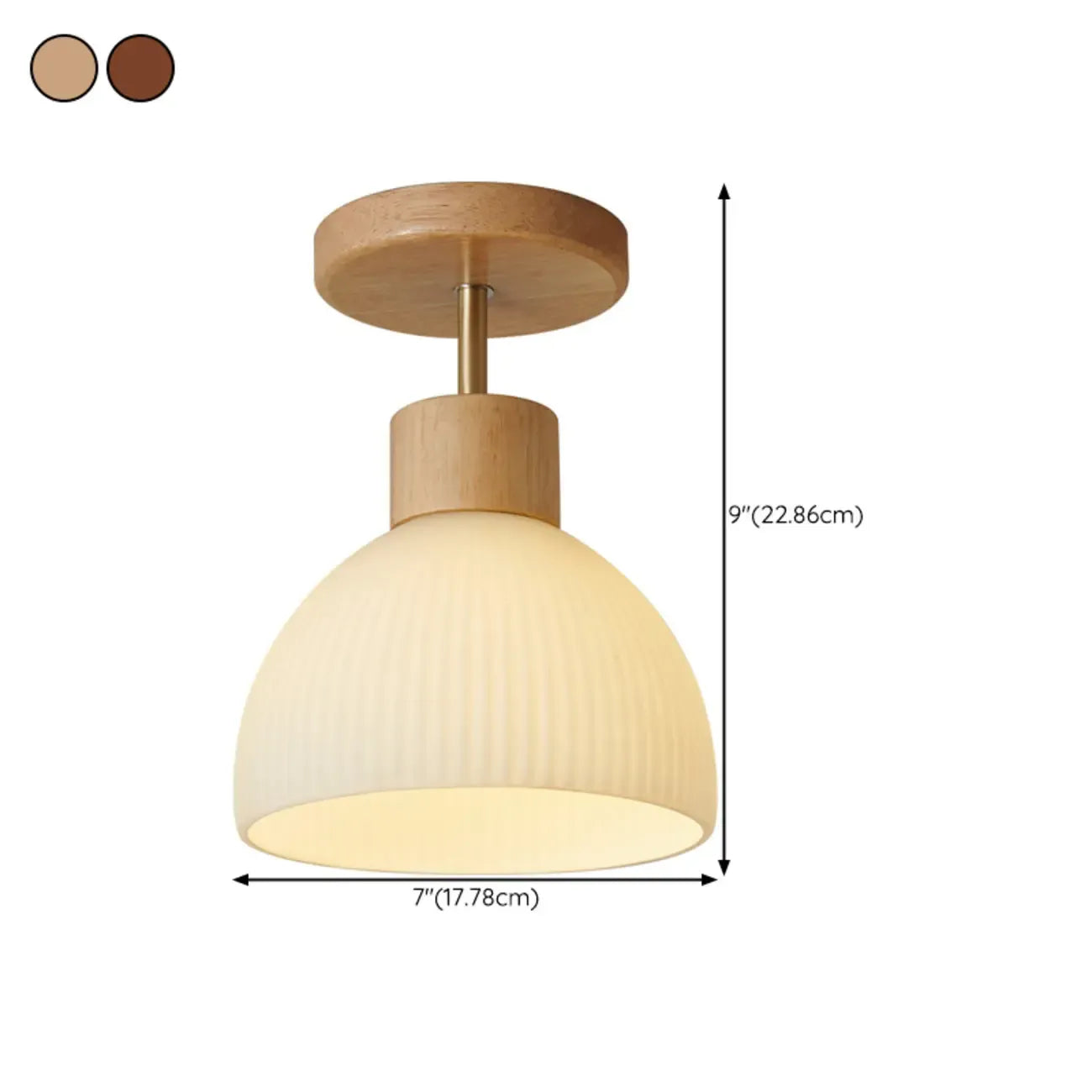 Modern Bowl LED Semi Flush Ceiling Light for Living Space