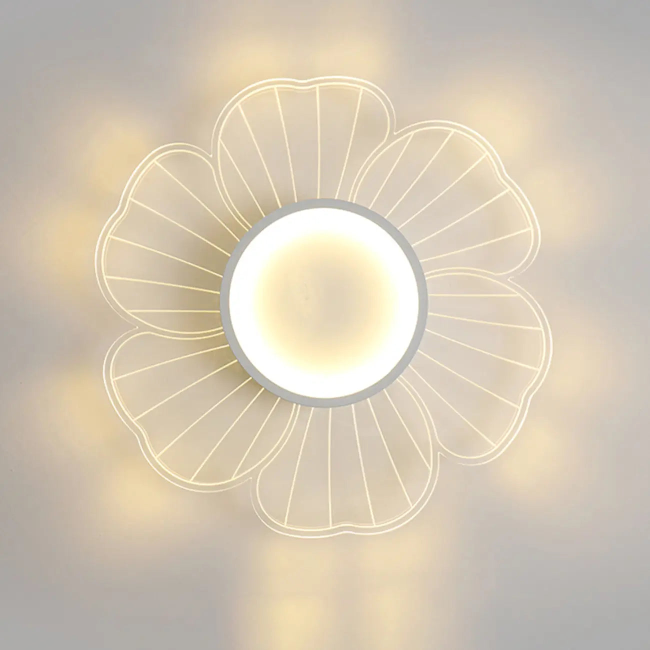 Floral LED Flush Mount Ceiling Light for Residential Use