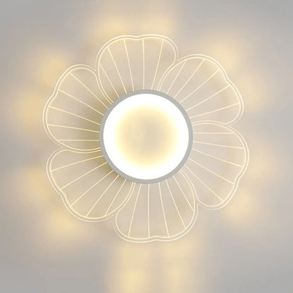 Floral LED Flush Mount Ceiling Light for Residential Use