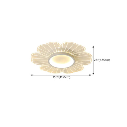 Floral LED Flush Mount Ceiling Light for Residential Use