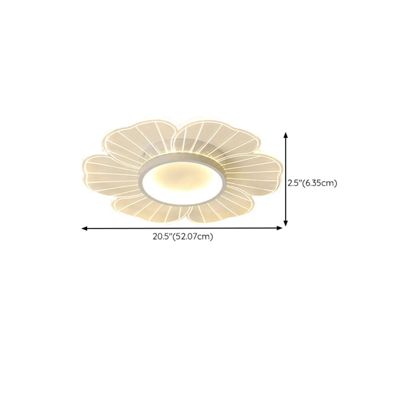 Floral LED Flush Mount Ceiling Light for Residential Use