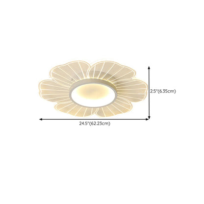 Floral LED Flush Mount Ceiling Light for Residential Use
