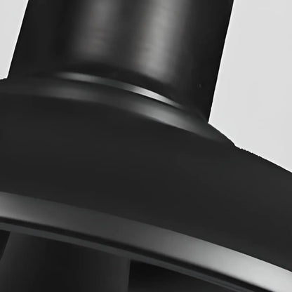 Industrial LED Semi Flush Ceiling Light with Black Iron Shade