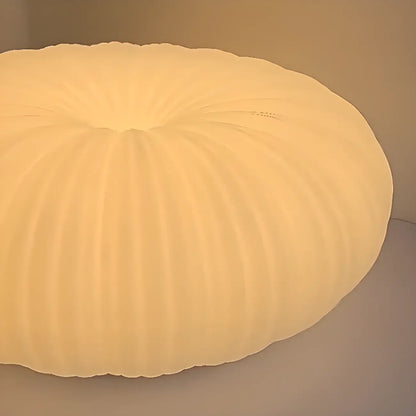Modern Circle-shaped Flush Ceiling Light With Resin Shade