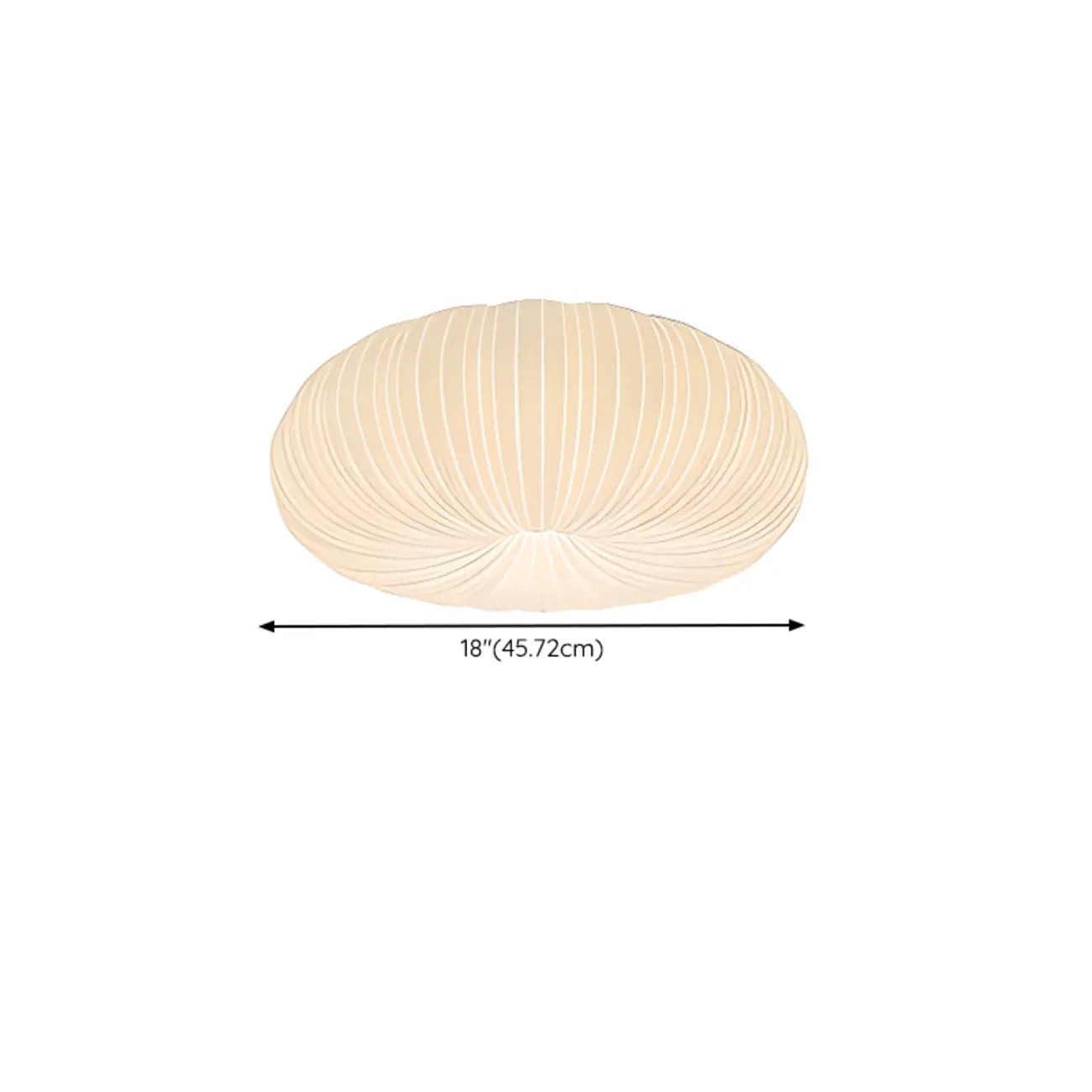 Modern Circle-shaped Flush Ceiling Light With Resin Shade