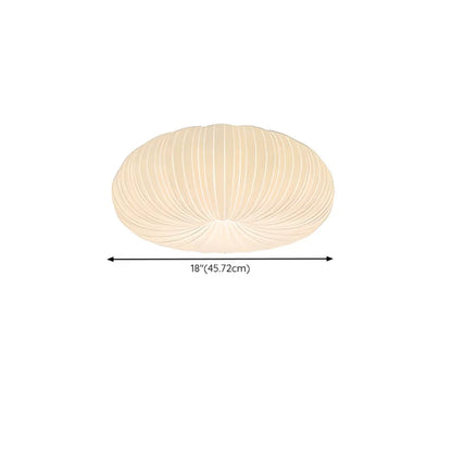 Modern Circle-shaped Flush Ceiling Light With Resin Shade