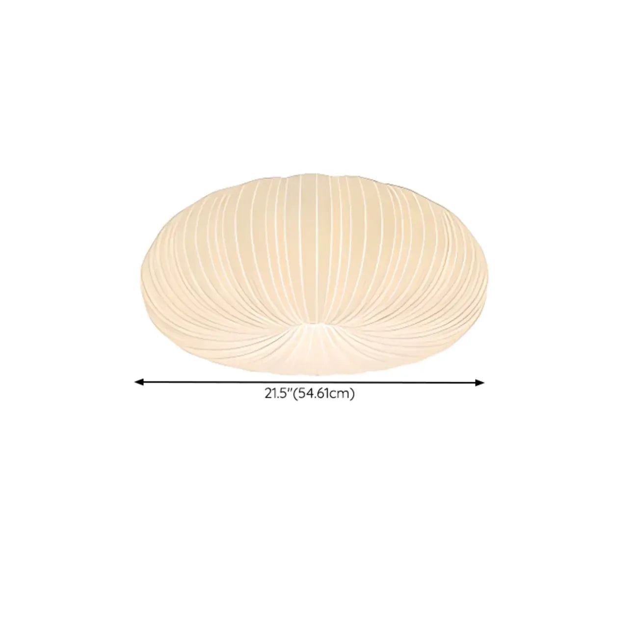 Modern Circle-shaped Flush Ceiling Light With Resin Shade