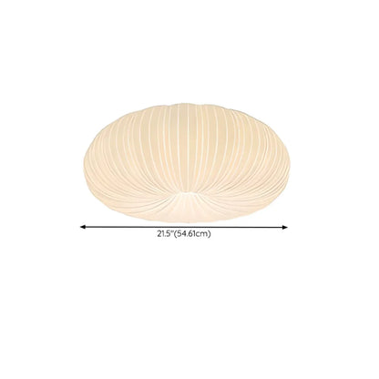 Modern Circle-shaped Flush Ceiling Light With Resin Shade