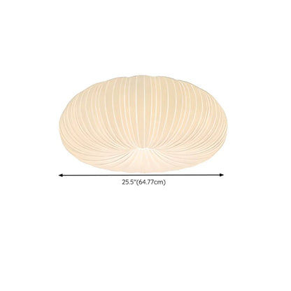 Modern Circle-shaped Flush Ceiling Light With Resin Shade