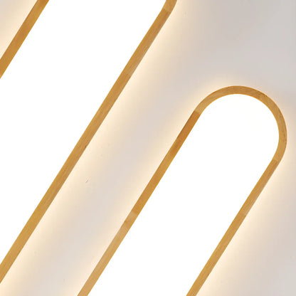 Natural Finish Flush Mount Ceiling Light for Residential Use