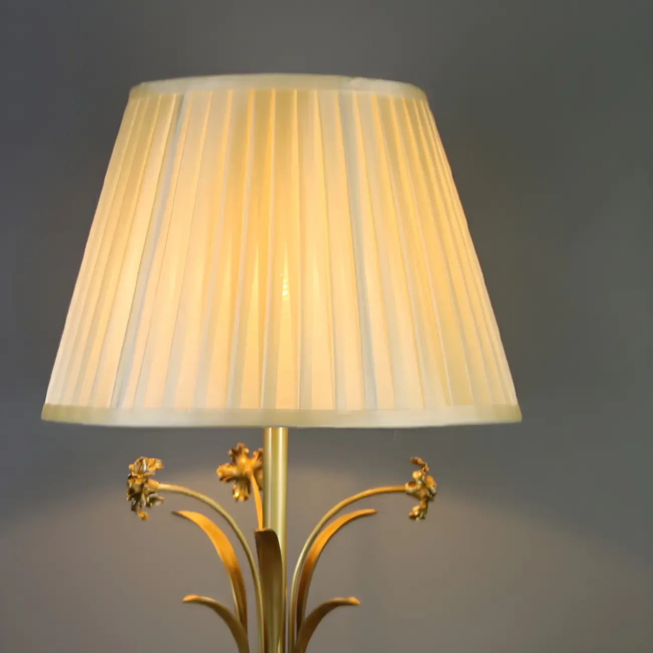 Classic Gold Geometric Table Lamp Plug In Electric for Bedroom
