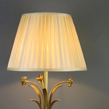 Classic Gold Geometric Table Lamp Plug In Electric for Bedroom