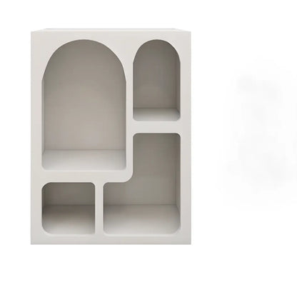 Modish Wooden Cabinets for Living Room with Exterior Shelf