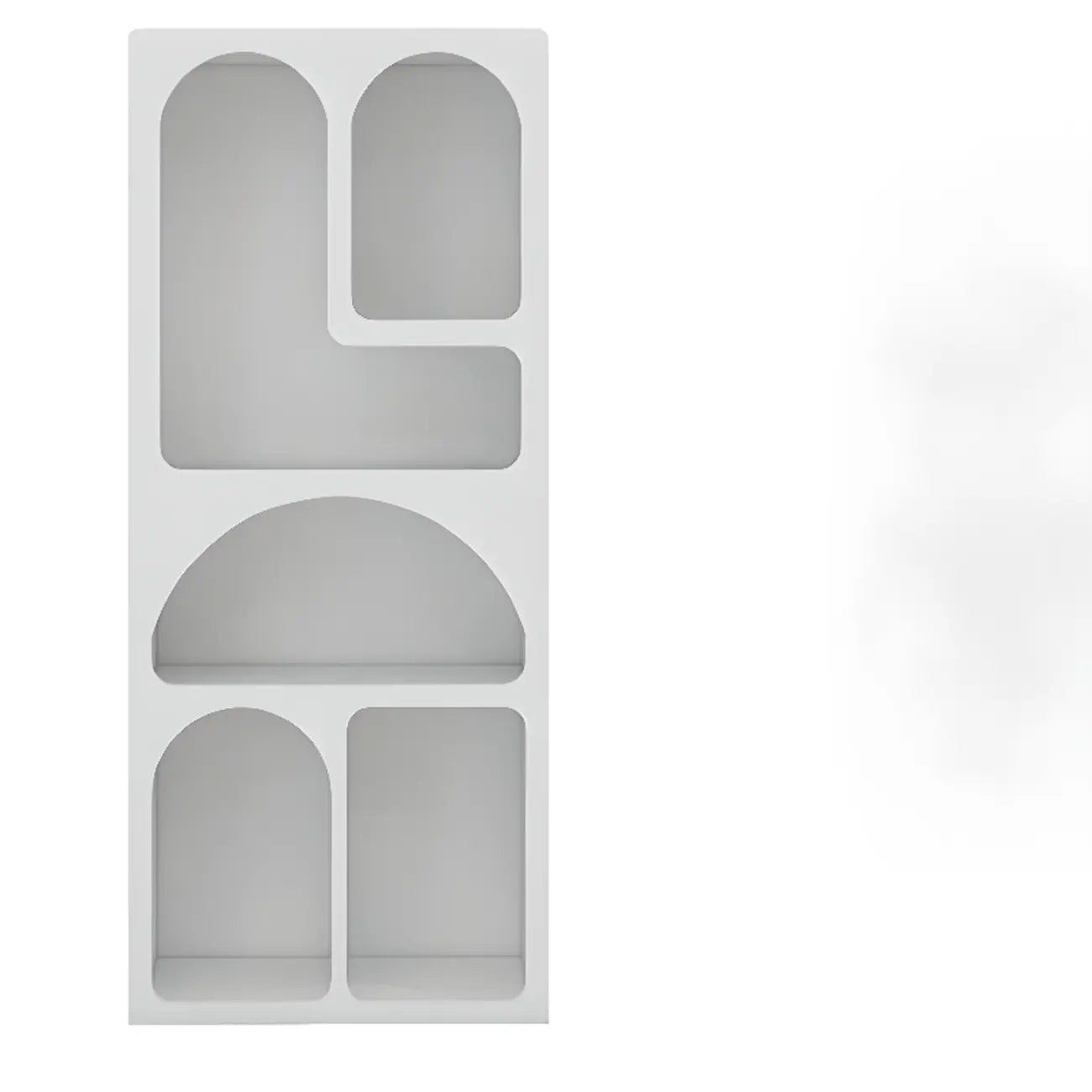 Modish Wooden Cabinets for Living Room with Exterior Shelf