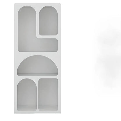 Modish Wooden Cabinets for Living Room with Exterior Shelf