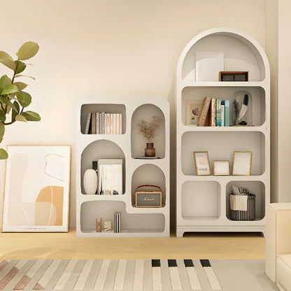 Modish Wooden Cabinets for Living Room with Exterior Shelf