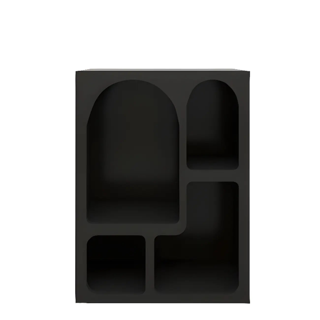 Modish Wooden Cabinets for Living Room with Exterior Shelf