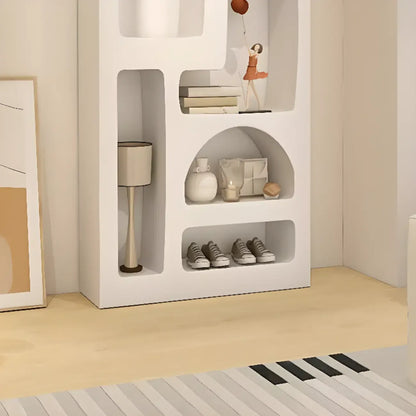 Modish Wooden Cabinets for Living Room with Exterior Shelf