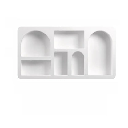 Modish Wooden Cabinets for Living Room with Exterior Shelf