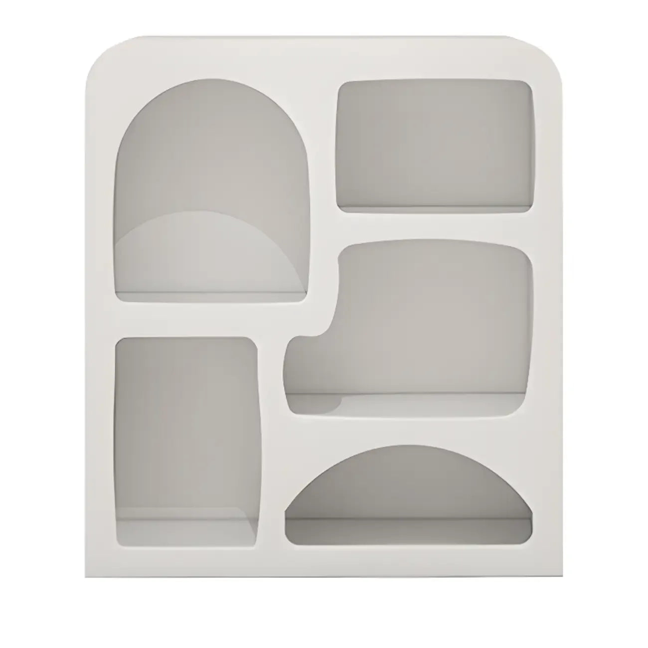 Modish Wooden Cabinets for Living Room with Exterior Shelf