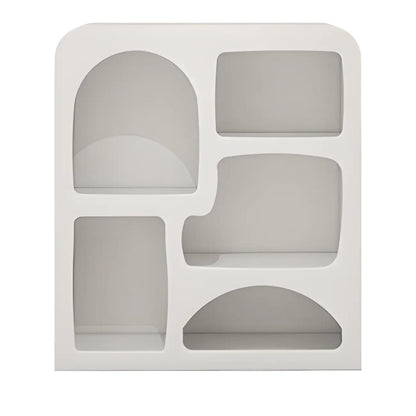 Modish Wooden Cabinets for Living Room with Exterior Shelf