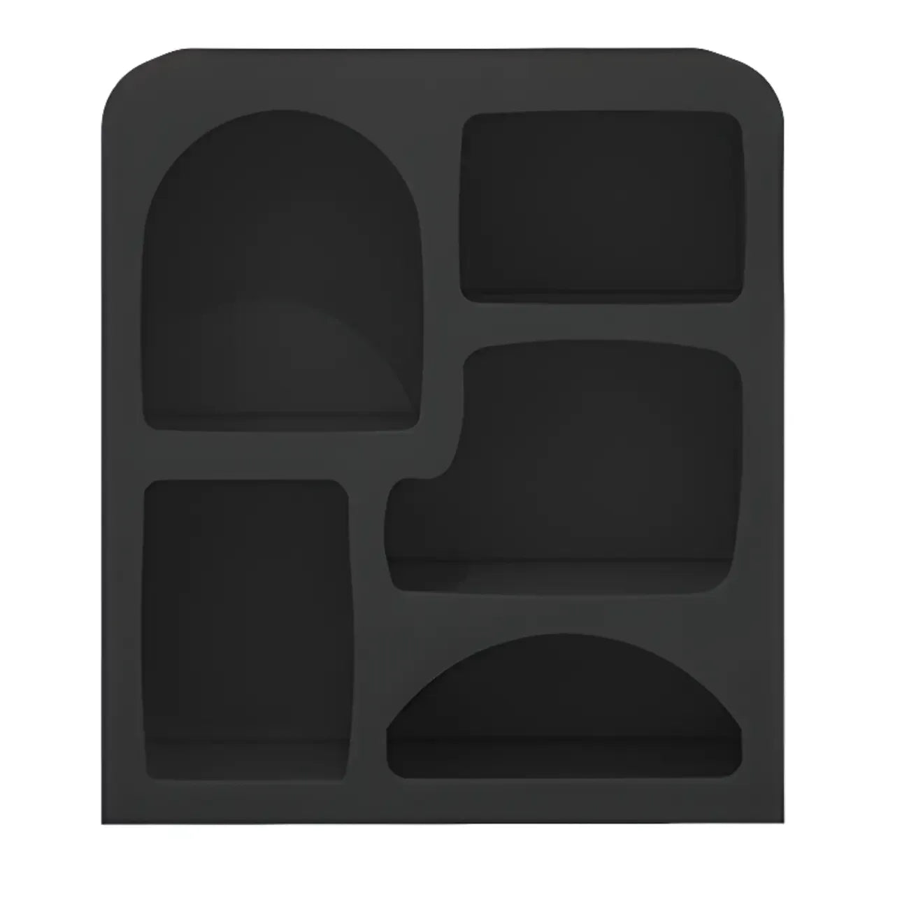 Modish Wooden Cabinets for Living Room with Exterior Shelf