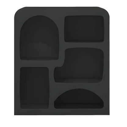 Modish Wooden Cabinets for Living Room with Exterior Shelf