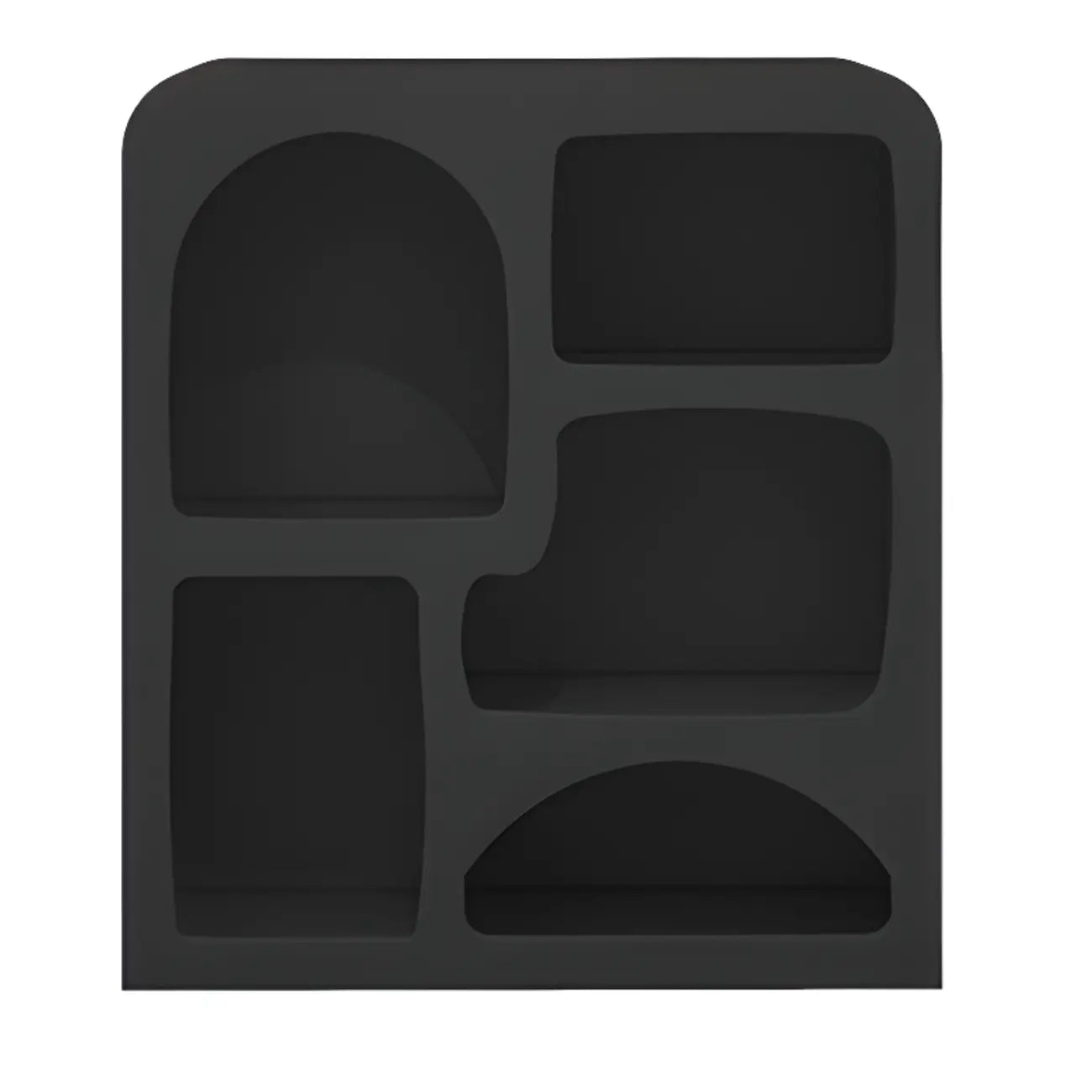 Modish Wooden Cabinets for Living Room with Exterior Shelf