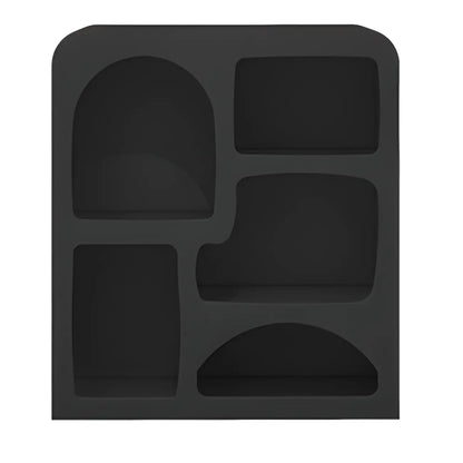 Modish Wooden Cabinets for Living Room with Exterior Shelf