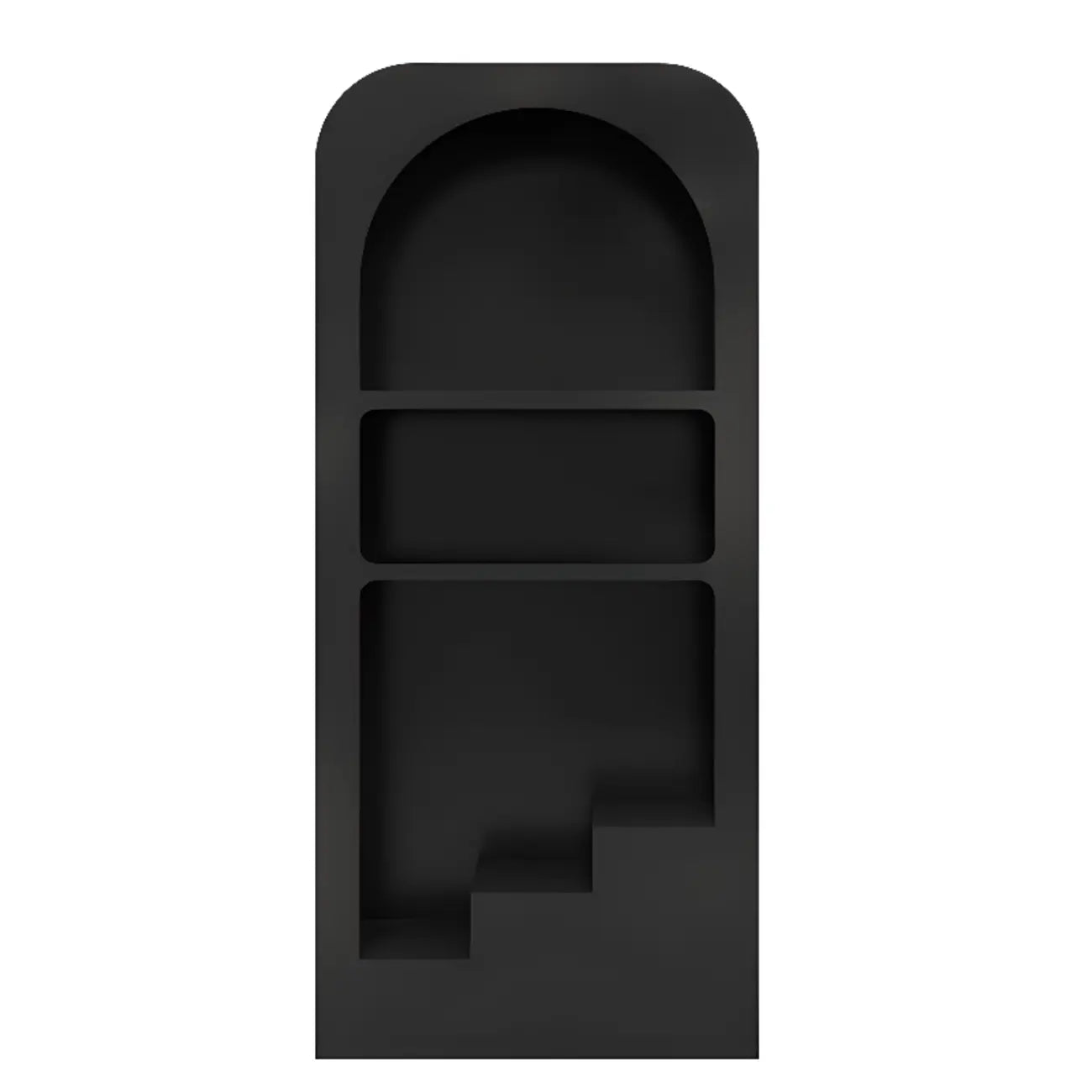 Modish Wooden Cabinets for Living Room with Exterior Shelf