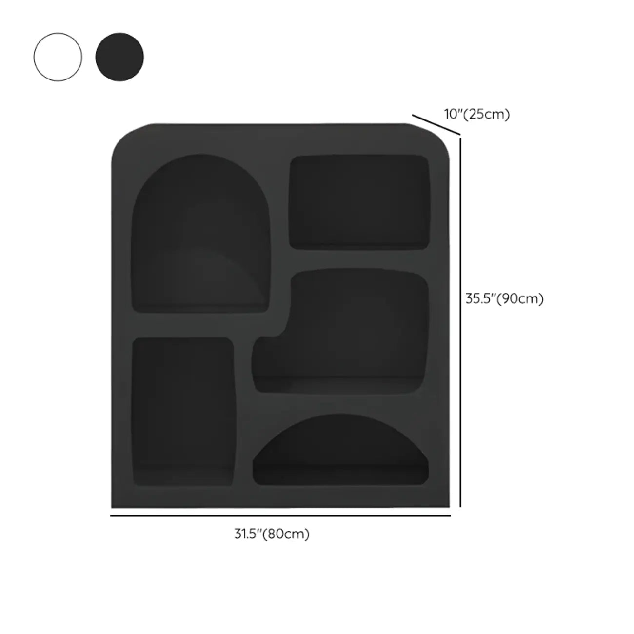Modish Wooden Cabinets for Living Room with Exterior Shelf