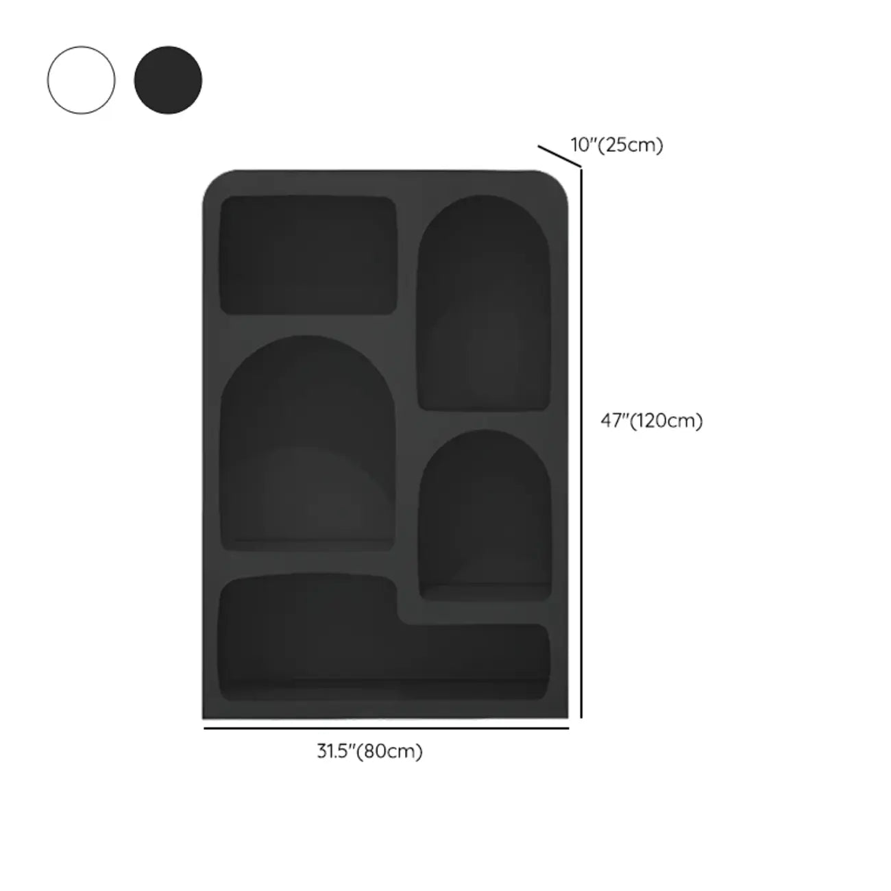 Modish Wooden Cabinets for Living Room with Exterior Shelf
