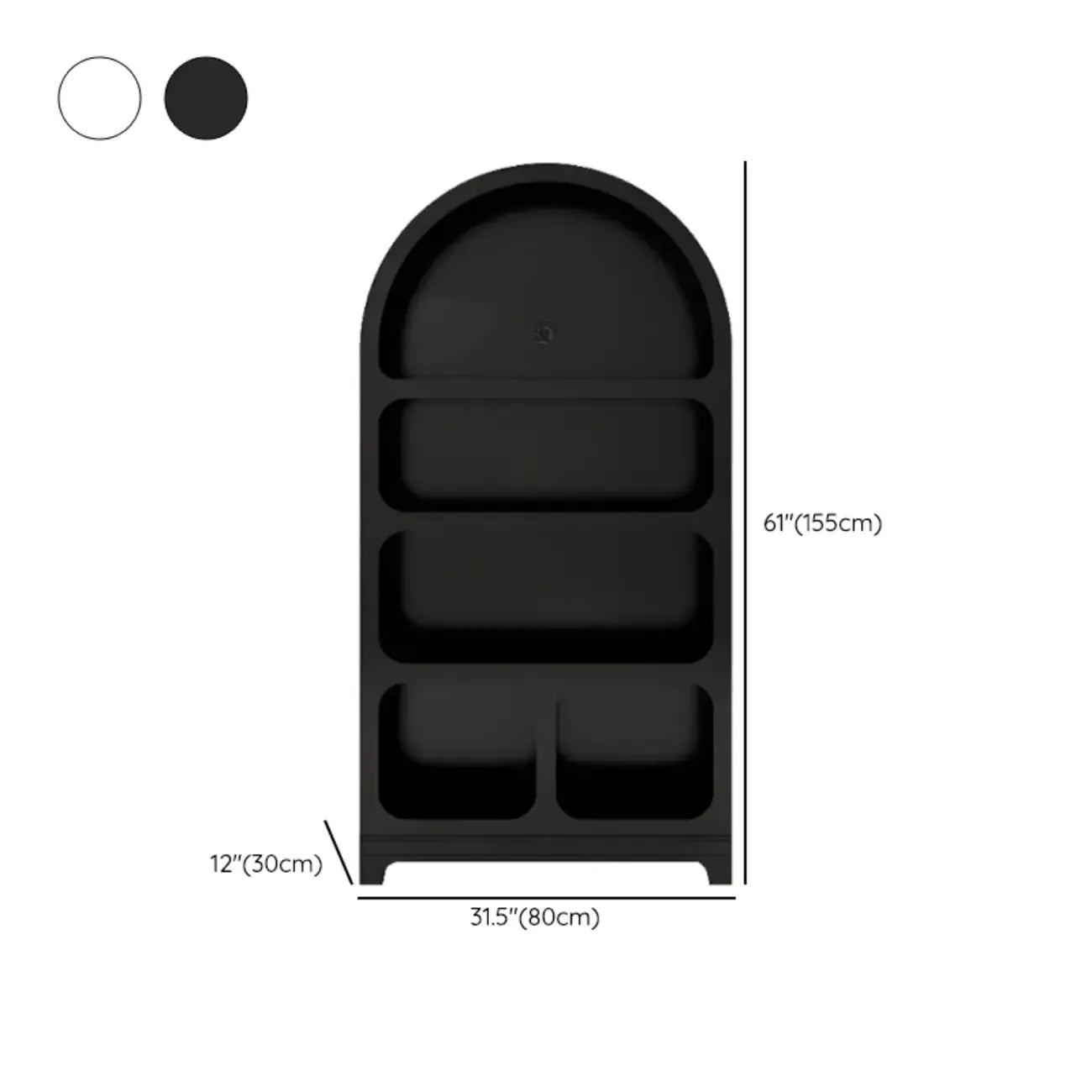 Modish Wooden Cabinets for Living Room with Exterior Shelf