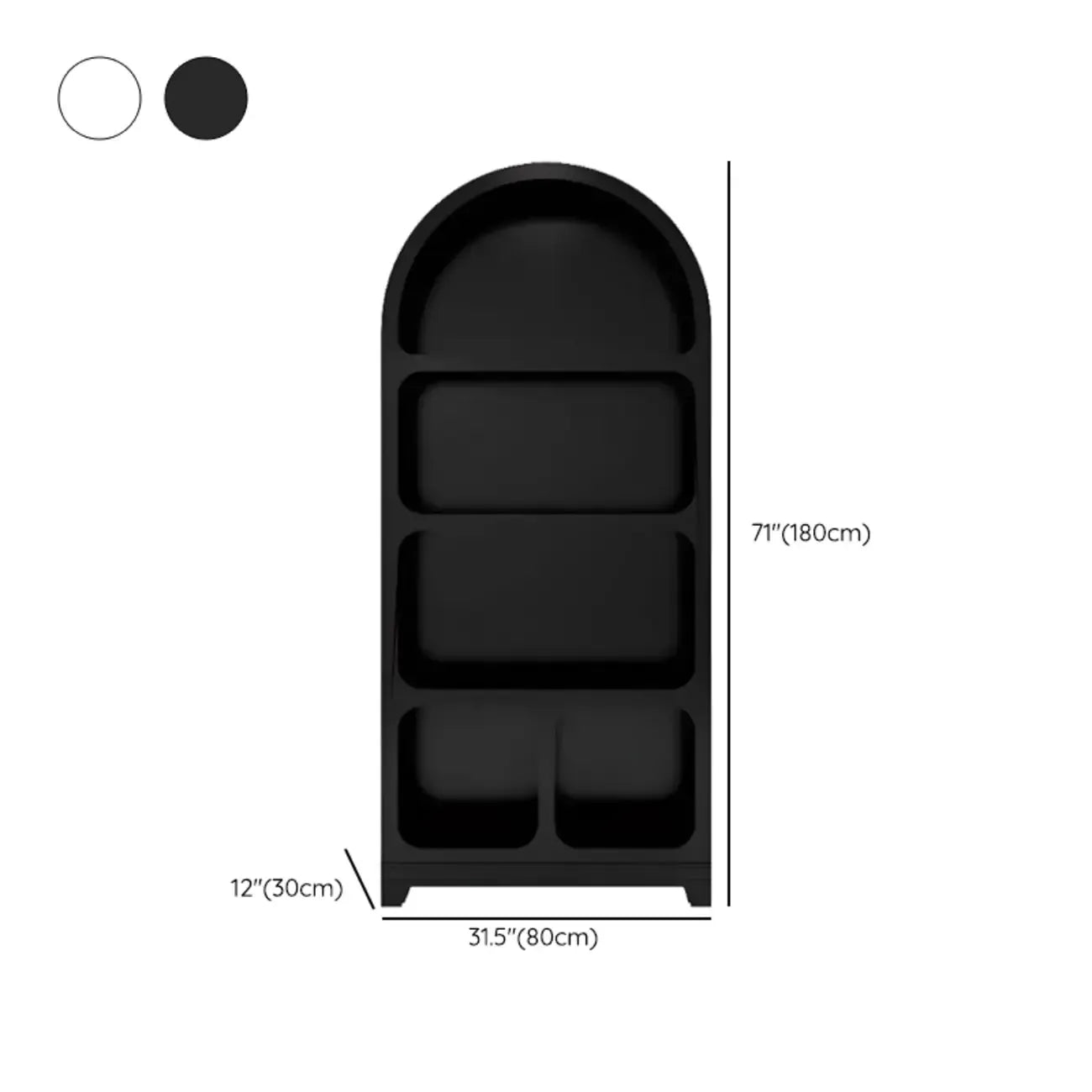Modish Wooden Cabinets for Living Room with Exterior Shelf
