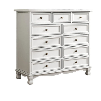 Rustic Wooden White Storage Cabinet for Bedroom or Office